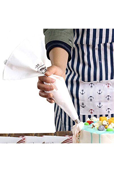 Müstesna Krema Sıkma Pasta Süsleme Torbası 18 Parça 16 Farklı Çelik Uç Kumaş ...