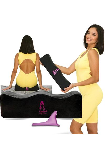 F48Fashion Must-Have Pillow for Post-Surgery Brazilian Butt Lift Recovery - Black Foam