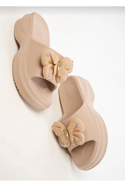 MODA Γυναικείες παντόφλες Lovita με ελαφριά σόλα με τακούνι από πέτρα