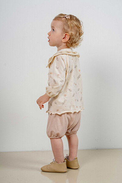 bombe Baby Kids Lilac Cotton Shorts 2-Piece Comfortable Set Trend Fashion Bottom Top Set