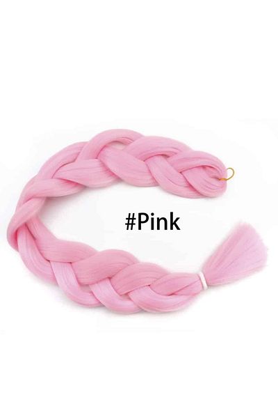 SÇ PERUK 100 Gr Pink 2 100%/Fiber Synthetic African Braid