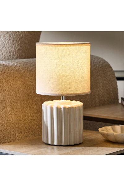 Home Box Emzie Ceramic Table Lamp with Shade 31 cm