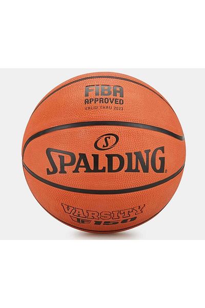 SPALDING FIBA ​​Tf-150 Varsity Size 7 Μπάλα μπάσκετ - Εγκεκριμένο με αντλία μεγέθους 7, Single Eb