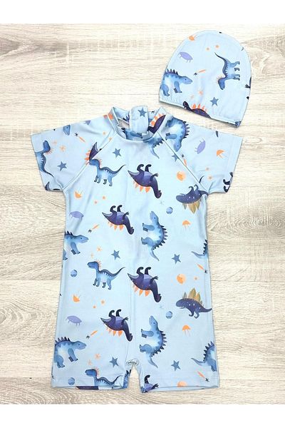 MODANINO Set costum de baie pentru băiat (costum de baie + șapcă) 2-8 ani 12219