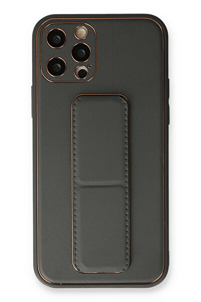 NewFace حافظة آيفون 12 برو من جلد كوكو - SPTGL مدخن