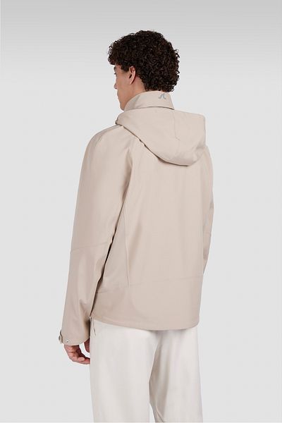 PAUL&SHARK Men's Regular Fit Hooded Zippered Long Sleeve Beige Jacket 25412290 -029