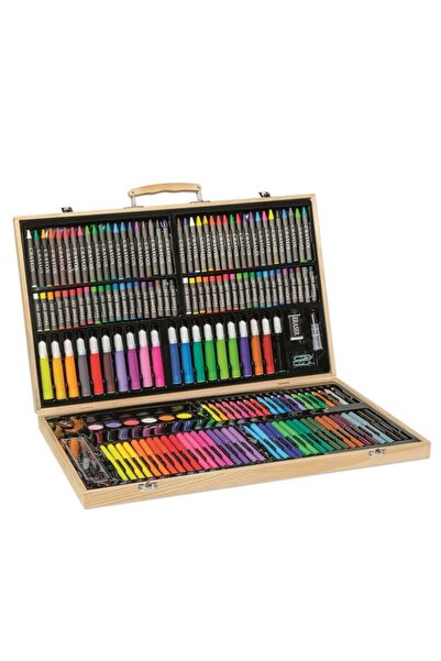 RS Toys Trusa de desen si pictura, in valiza, 157 accesorii si culori, carioci, acuarele, pensula, +5 ani