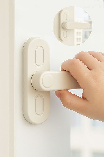 İdeal Baby 5 Pcs Window Lock Security Lock for Baby and Children Pimapen Window Balcony Door Lock