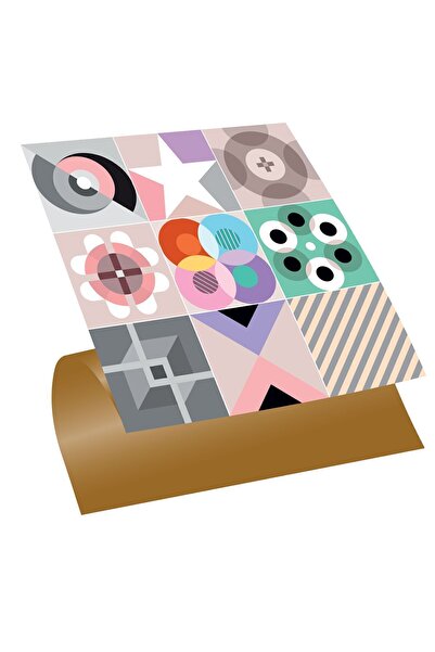 TİNK Kendinden Yapışkanlı Naif Desenli Pvc Karo 30x30 Cm (33 Adet) 3m2