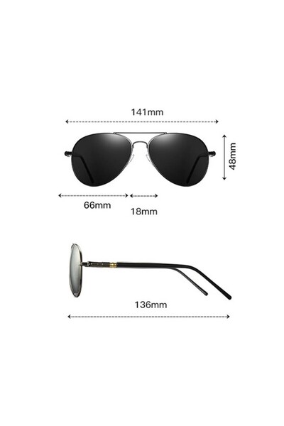 Müstesna ® Sunglasses Models Style Classic Pilot Drop Frame Men's Sun Glasses