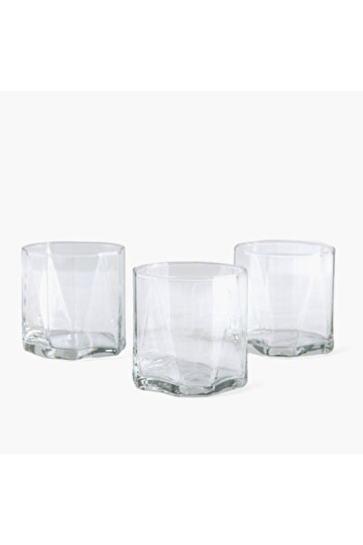 Home Box Ocean Pyramid Rock 3-Piece Glassware Set 330 ml