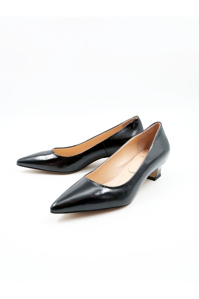 Tenau Kadın Hakiki Deri Topuklu Ayakkabı