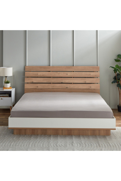 Home Box ملاءة سرير أوليمبية من الألياف الدقيقة الصلبة من ديربي مقاس 160 × 200 + 25 سم