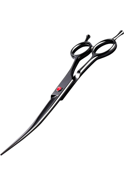 Jewval Profesyonel Pet Kuaför Kavisli Makas 19.5cm Curve Kesim Makası
