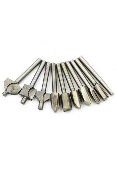 Müstesna Matkap Ucu Takımı Hss Ahşap Oyma 10 Adet Dramel Gravür Hızlı 1/8 3mm...