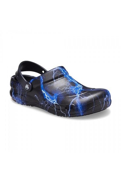 Crocs Clogs Bistro Graphic Clog 37-38 Eu - M5/w7 Us Black - Black/lightning Bolts