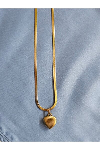 Elvinege Aksesuar Heart Tip Necklace