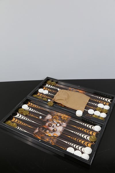 imsaconcept Folding Wooden Backgammon Set Gift for Lover, Friend 1St Class Quality
