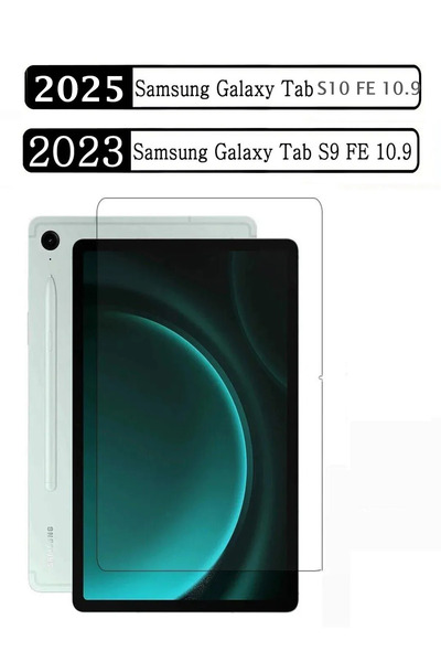 TEKNETSTORE Samsung Galaxy Tab S9 Fe / S10 Fe 10.9 بوصة واقي شاشة زجاجي نانو مرن غير قابل للكسر حاويات كاملة