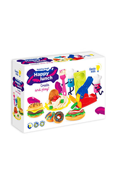 GENIO Kit plastilina Genio Kids, pentru modelat, creativ 450g, Happy lunch