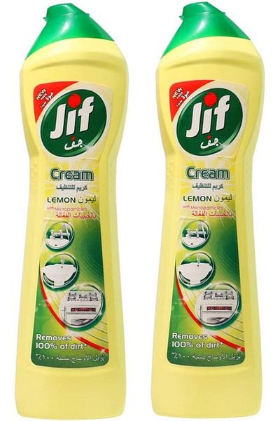 Jif Cream Cleaner - Lemon, 2 x 500ml