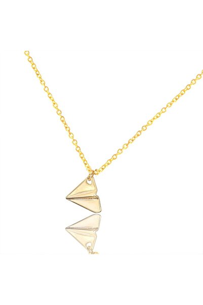 Müstesna Yeni Stil Origami Uçak Kolye Benzersiz Kolye Minimalist Moda Takı On...
