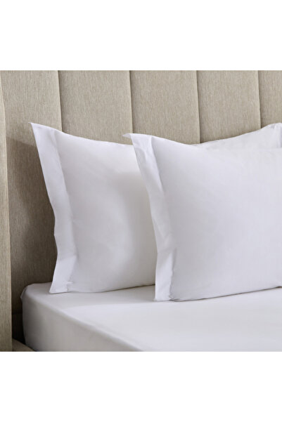 Home Box Purely-Percale 2-Piece 300TC Percale Pillowcase Set with Flange 50x75+15 cm