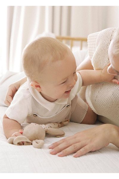 MAYORAL Baby Knitwear Jumpsuit T-Shirt Set Beige 1607