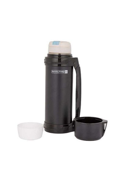 ROYALFORD Stainless Steel Travel Vacuum Bottle Thermos With Handle Black
