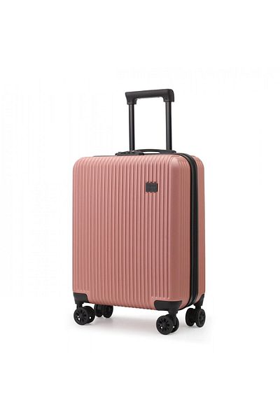 CABINFLY Cabin Luggage, 55x40x20 Cm, Ideal Ryanair Luggage, 40 Litre Capacity, Abs, Rose Gold
