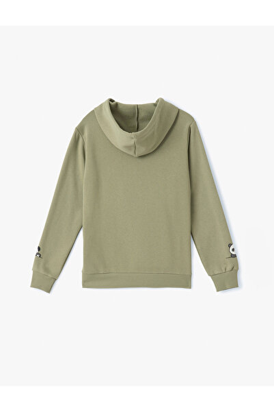 Koton Φούτερ με κουκούλα Panda με κουκούλα καγκουρό με τσέπη υψηλής ποιότητας