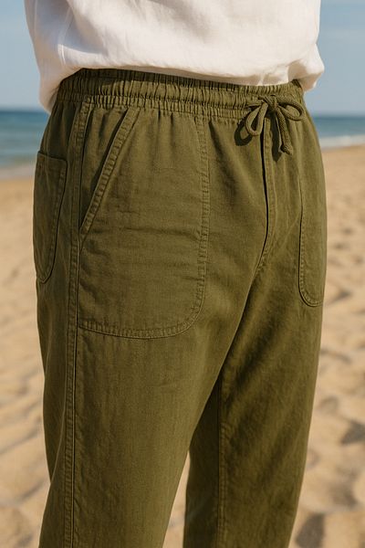 freemen Men's Khaki Loose Cut Trousers - Wide Size Range-