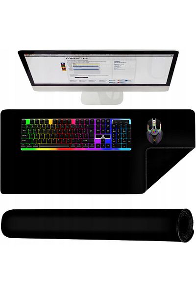 zola Mouse pad, non-slip, waterproof, easy storage, XXL size, 90x45cm, black