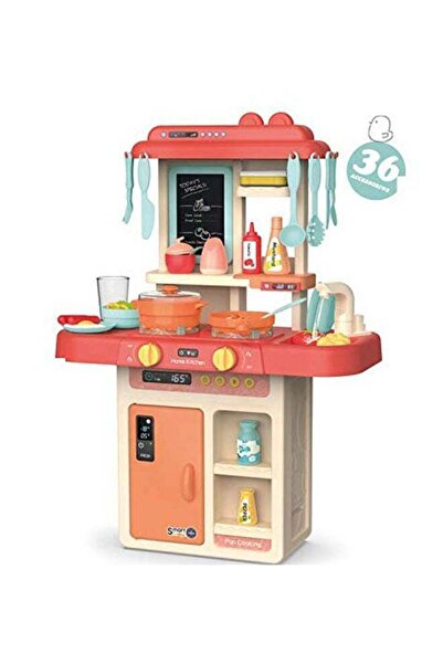 dehkah مجموعة ألعاب مطبخ مركز العائلة، ٣٦ قطعة، إضاءة وصوت، ٦٣×٤٥.٥×٢٢ سم