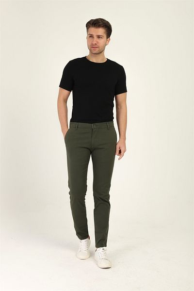 TOM FREE STORE Men's Lycra Flexible Cotton Chino Pants