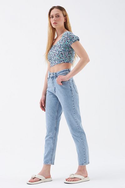 Loft Women's Crop Blouse - Sleeves