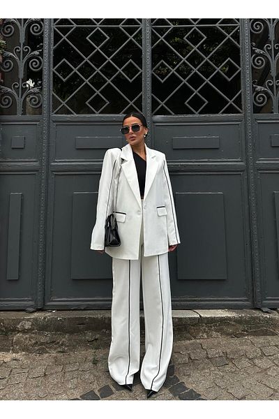 buqre's moda Double Blazer Jacket Set