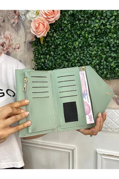 Esila Sirius Women's Wallet with Phone Compartment, Cash Compartment, Wrist Arm, Hand Strap Wallet