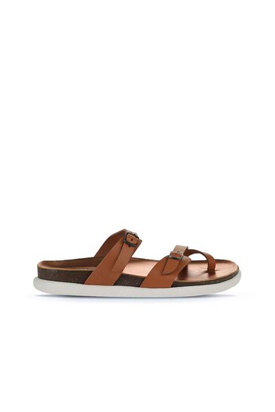 Bueno Shoes Γυαλιστερές δερμάτινες γυναικείες σαγιονάρες - 01ws11000