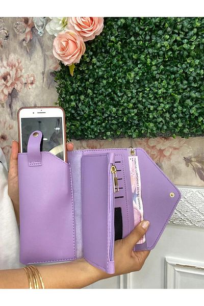 Esila Sirius Women's Wallet with Phone Compartment, Cash Compartment, Wrist Arm, Hand Strap Wallet