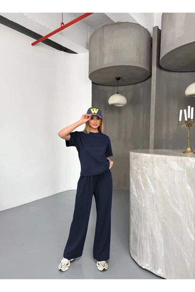 YAKAMEL طقم نسائي مشروط كبير الحجم وفضفاض وواسع الخصر و2 خيط من الأسفل