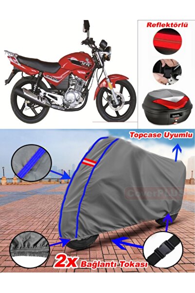 CoverPlus أزرق مخيط رمادي Kuba XY100-E قماش القنب Topcase الخلفي حقيبة متوافق...