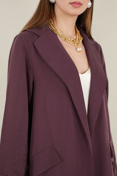 Ranasubaşı Burgundy Blazer Jacket
