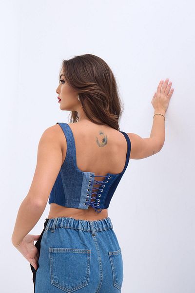 MODAVERA 6890 Jeans Crop-Blue