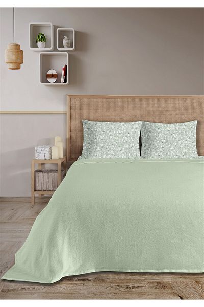 Evim 100% Cotton Olivia Mint J Single Pique Set 160 X 230 cm