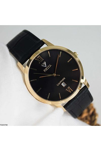 Fiesta Fs600788 Men's Wrist Watch with Leather Band