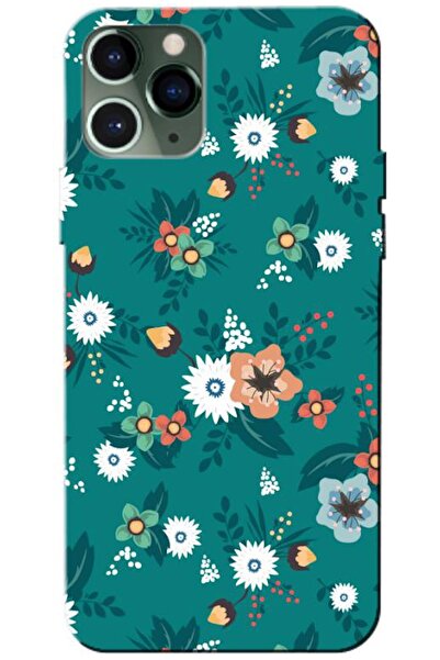 Zebana حافظة سيليكون متوافقة مع هاتف Apple iPhone 11 Pro Max Spring Flowers 2...