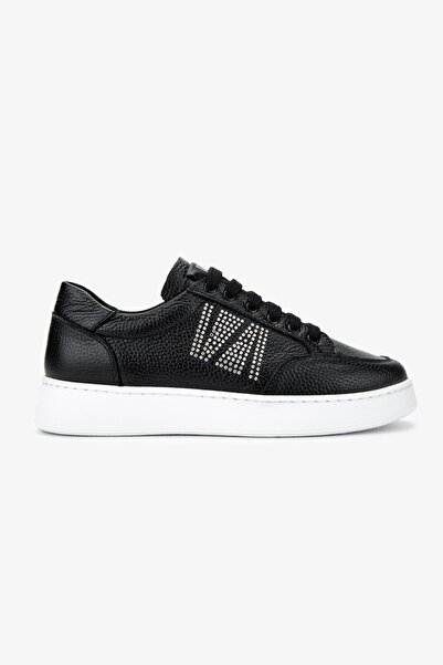 Valmenti Kadın Hakiki Deri Siyah Floter Sneakers & Spor Ayakkabı