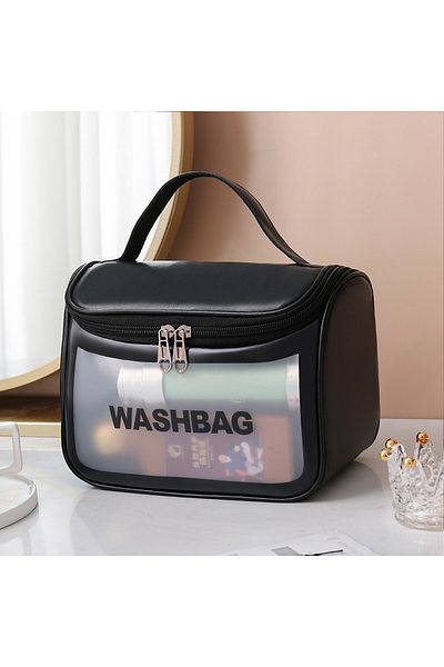 TECOS Travel Cosmetic Bag, ®, Dimensions 22x22x12.5 Cm, ​​Waterproof, Black