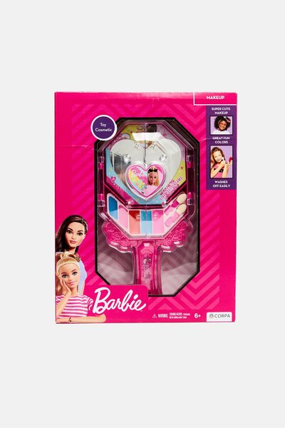 Barbie مرآة يدوية لمستحضرات التجميل في صندوق